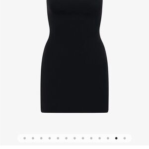 CSB Black Strapless Tube Dress Stretchy and Fit Forming